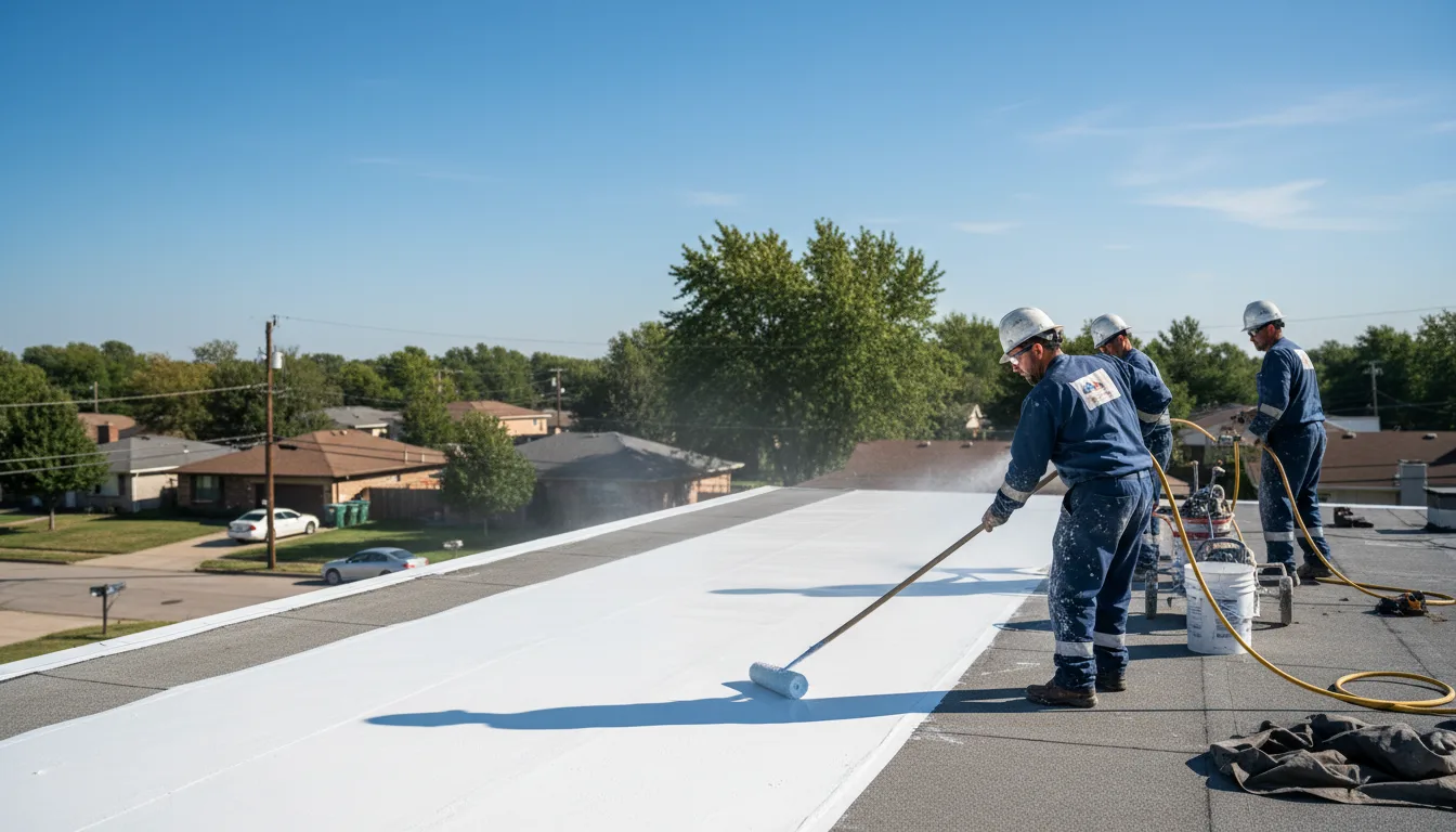 Commercial roof coating in Montebello, VA near me